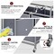 3 Bag Laundry Hamper Cart with Rolling Lockable Wheels and Removable Bags Laundry Sorter Basket Grey Laundry Organiser Cart for Clothes Storage